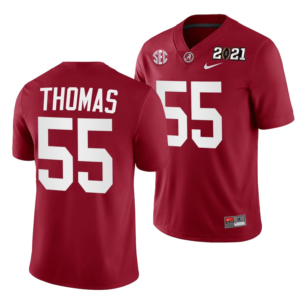 Alabama Crimson Tide Derrick Thomas Rose Bowl Champions Jersey Crimson College Playoff Home