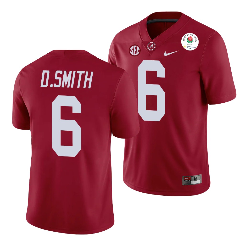 Alabama Crimson Tide DeVonta Smith Rose Bowl Crimson College Jersey