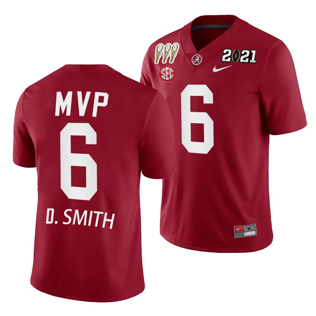 Alabama Crimson Tide DeVonta Smith Rose Bowl Offensive MVP Jersey Crimson Special Commemorate