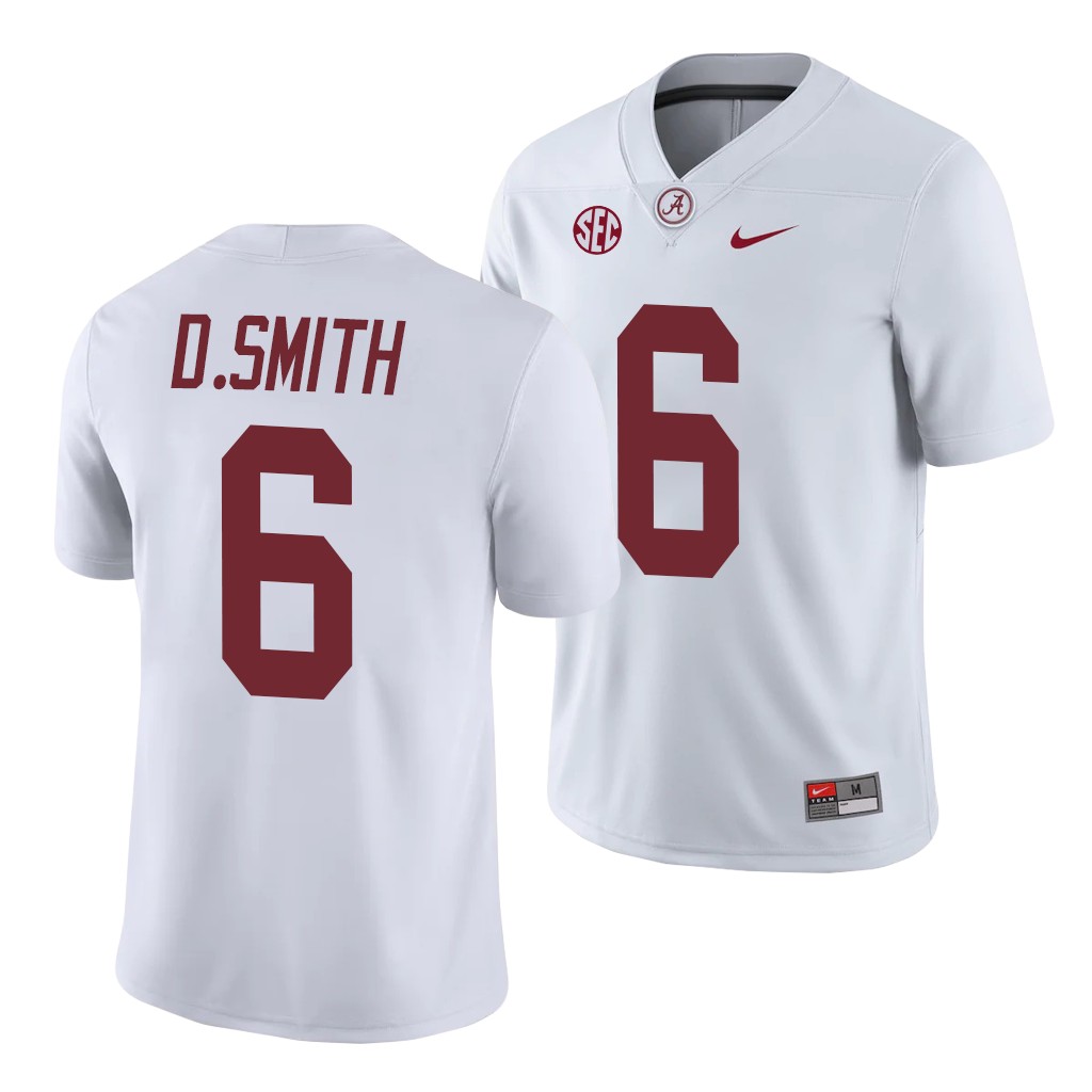Alabama Crimson Tide DeVonta Smith Game White College Jersey