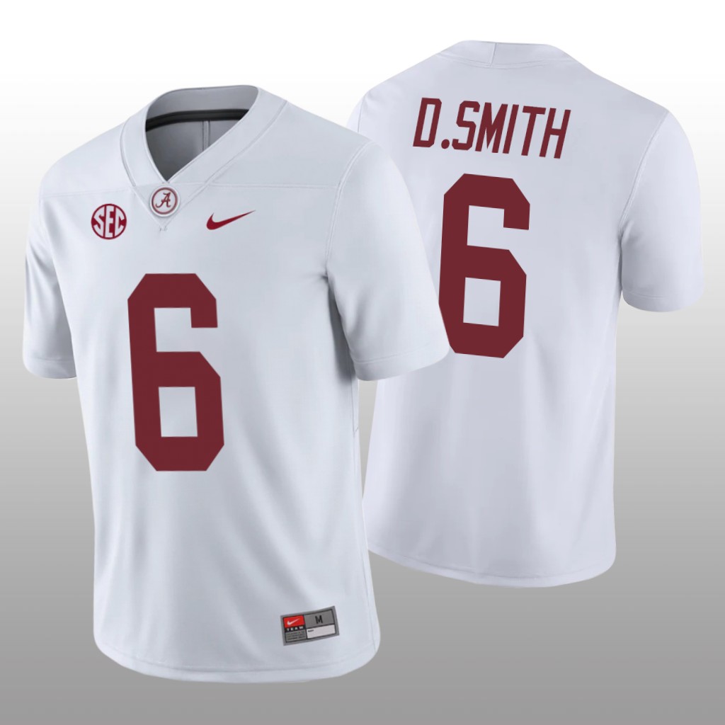 Alabama Crimson Tide DeVonta Smith White College Jersey Game - Men's