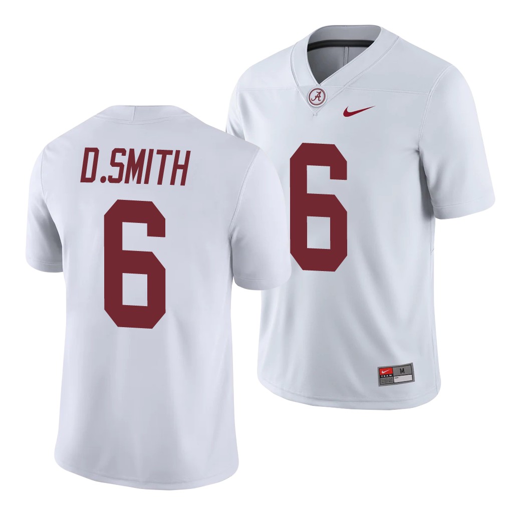 Alabama Crimson Tide DeVonta Smith White College Men's Game Jersey