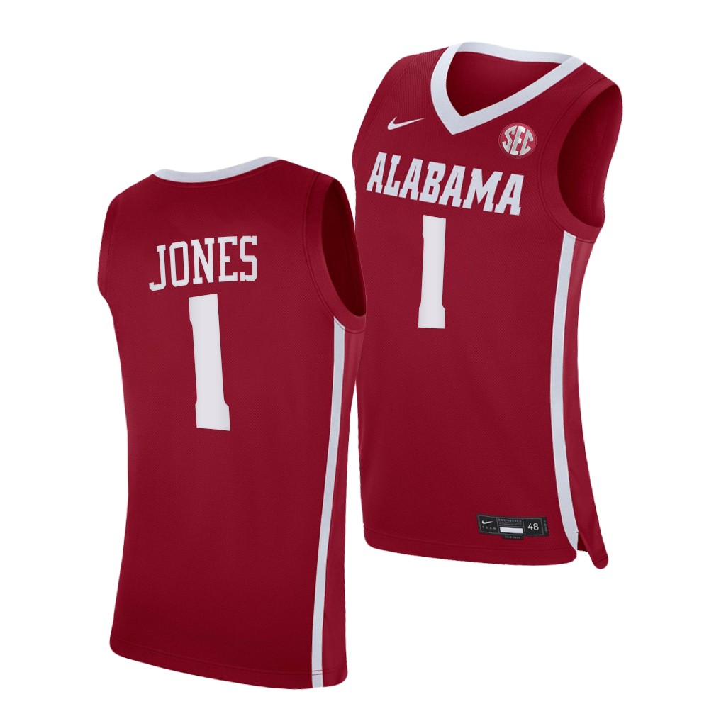 Alabama Crimson Tide Herbert Jones #1 Red Jersey College Shirt
