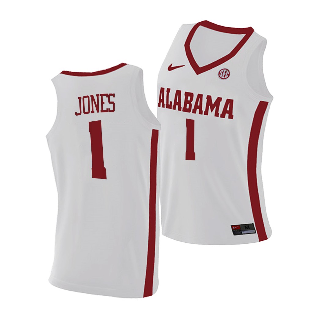 Alabama Crimson Tide Herbert Jones White College Jersey