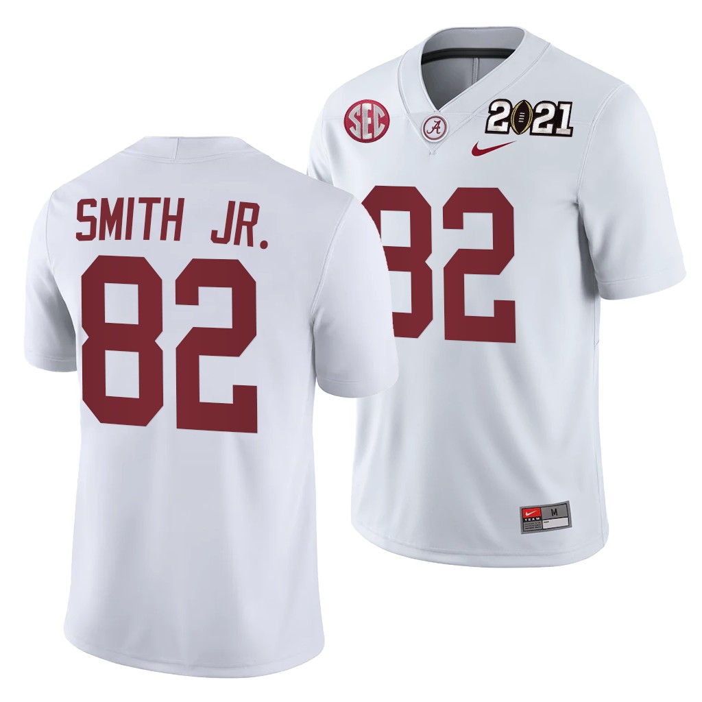 Alabama Crimson Tide Irv Smith Jr. Rose Bowl Champions Jersey White College Playoff Away