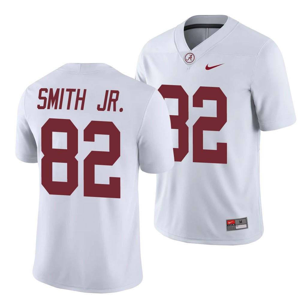 Alabama Crimson Tide Irv Smith Jr. White College Men's Game Jersey