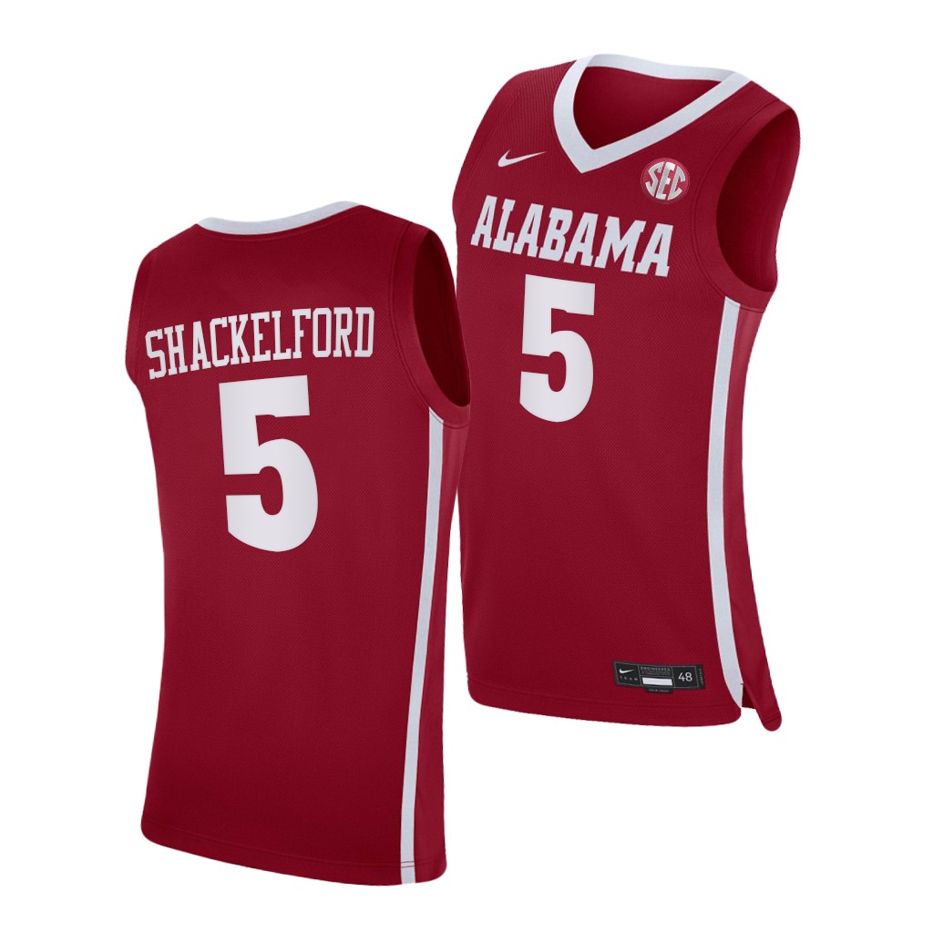 Alabama Crimson Tide Jaden Shackelford Crimson College Jersey
