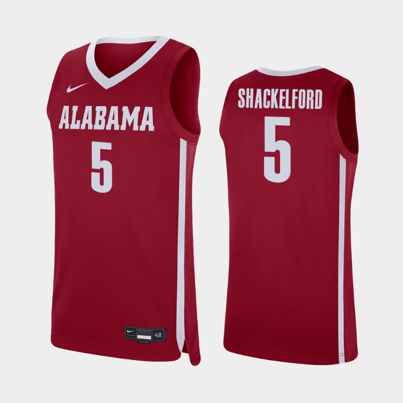 Alabama Crimson Tide Jaden Shackelford Crimson Men's College Jersey