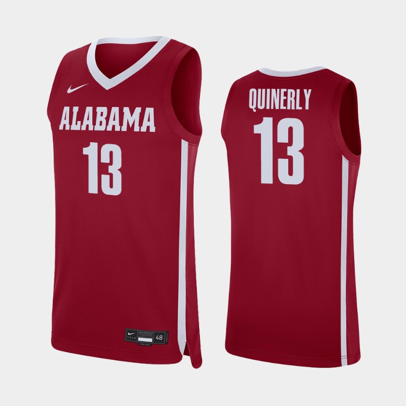 Alabama Crimson Tide Jahvon Quinerly Crimson Men's College Jersey