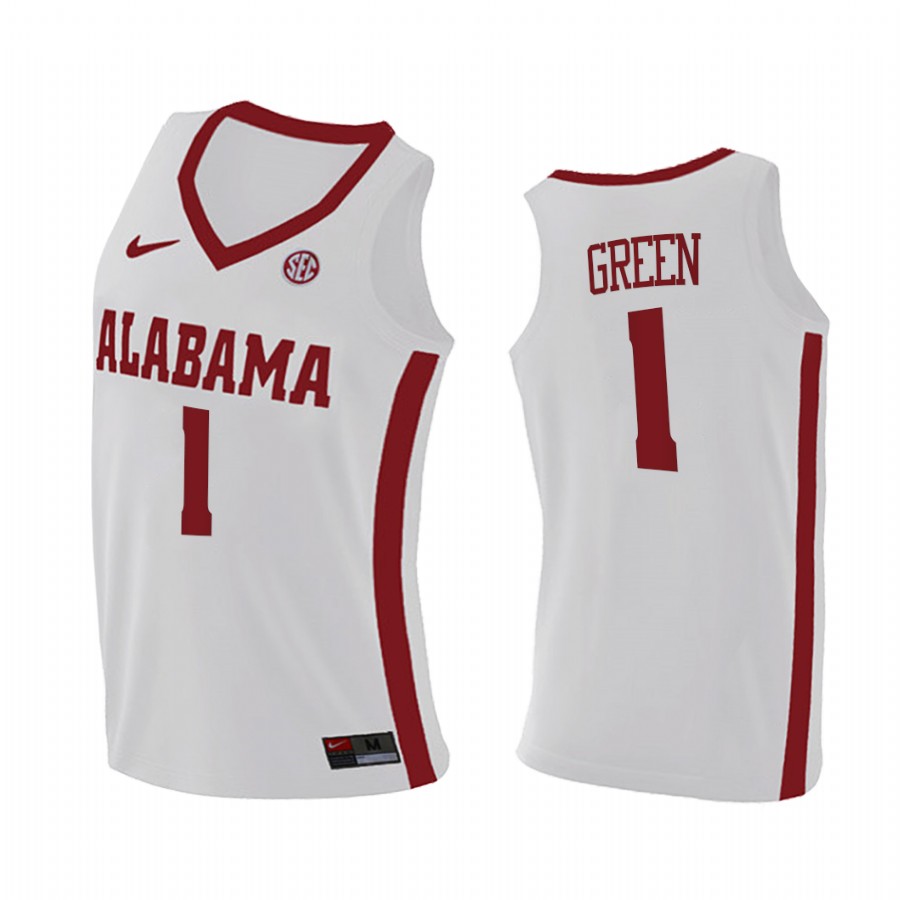 Alabama Crimson Tide JaMychal Green White College Jersey