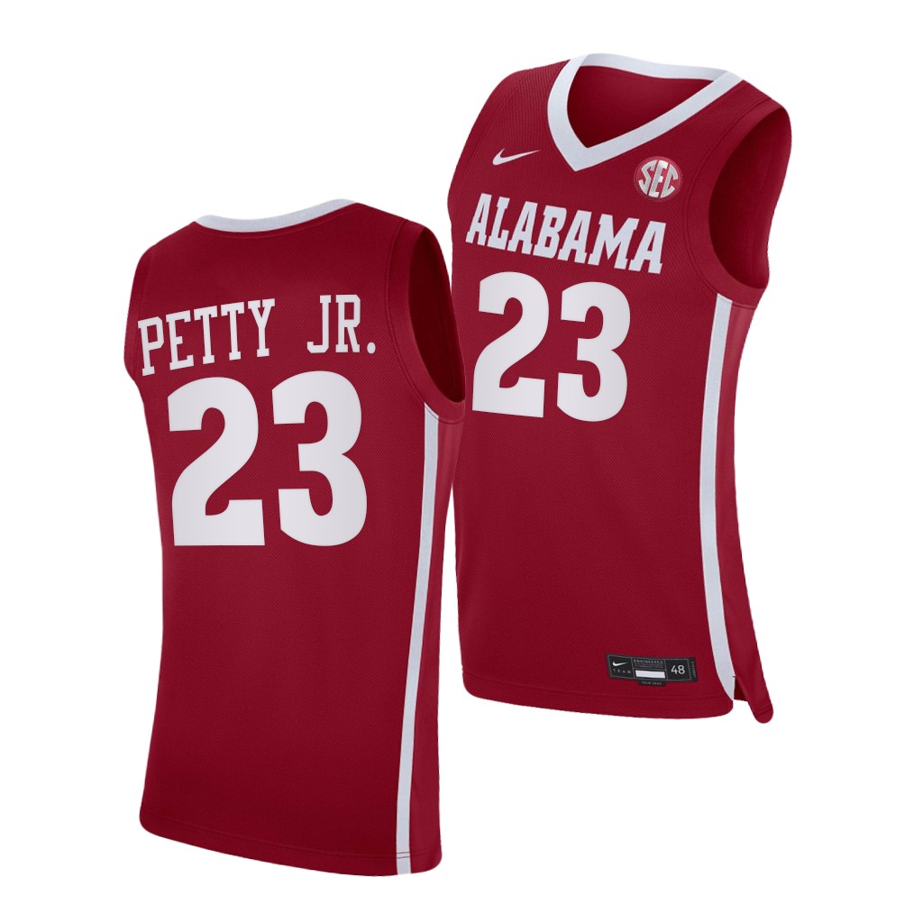 Alabama Crimson Tide John Petty Jr. Crimson College Jersey