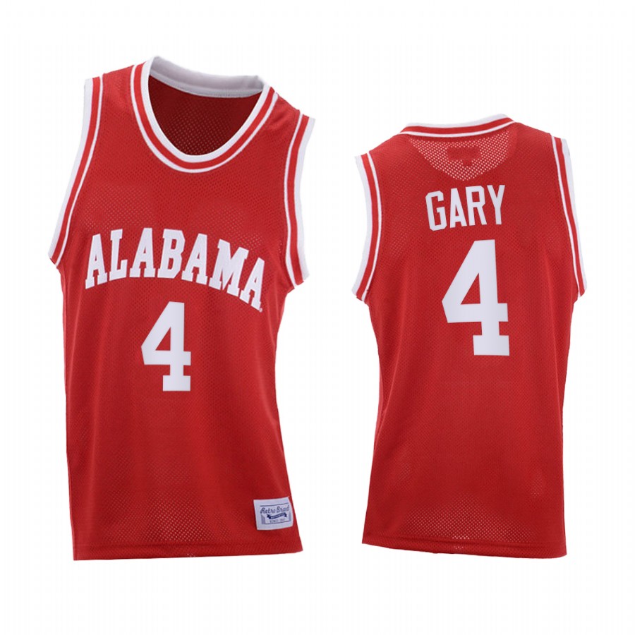 Alabama Crimson Tide Juwan Gary Red Throwback College Jersey