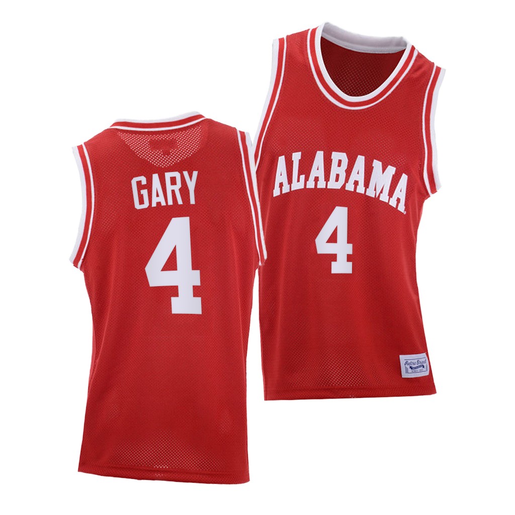 Alabama Crimson Tide Juwan Gary Red Throwback College Jersey
