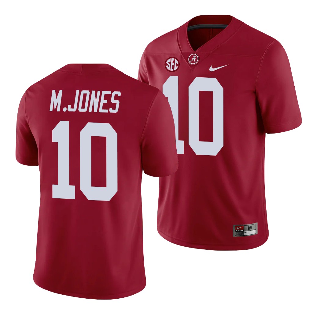 Alabama Crimson Tide Mac Jones Game Crimson College Jersey