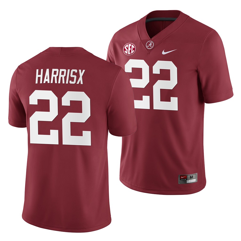 Alabama Crimson Tide Najee Harris Crimson Home Game Jersey 