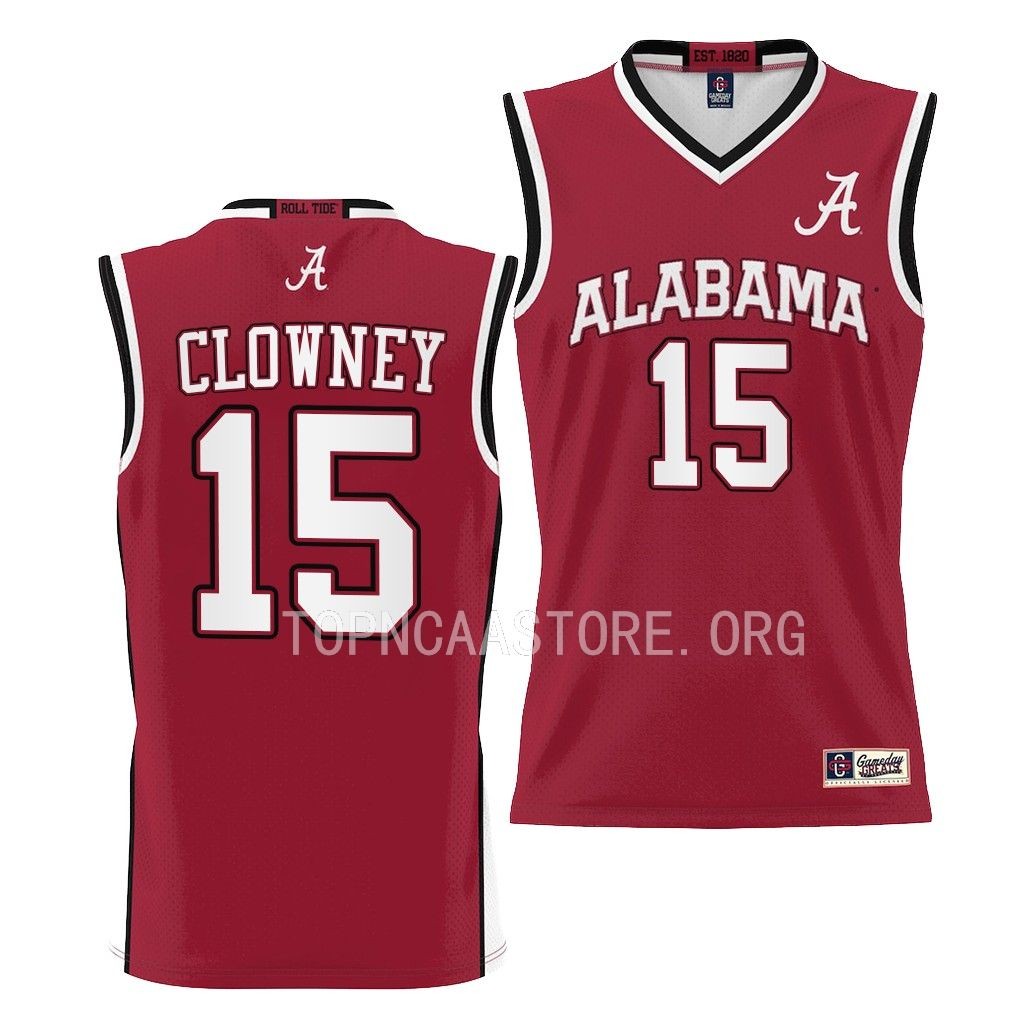Alabama Crimson Tide Noah Clowney College Jersey Youth Crimson