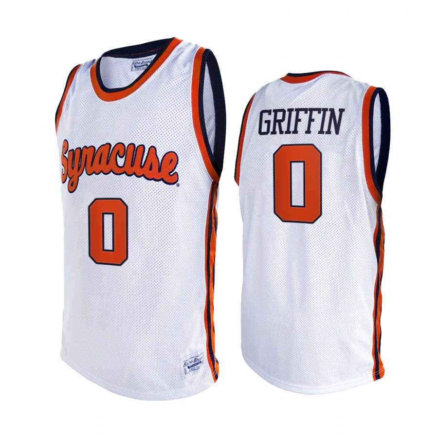 Alan Griffin Syracuse Orange White Jersey Alumni Limited Retro