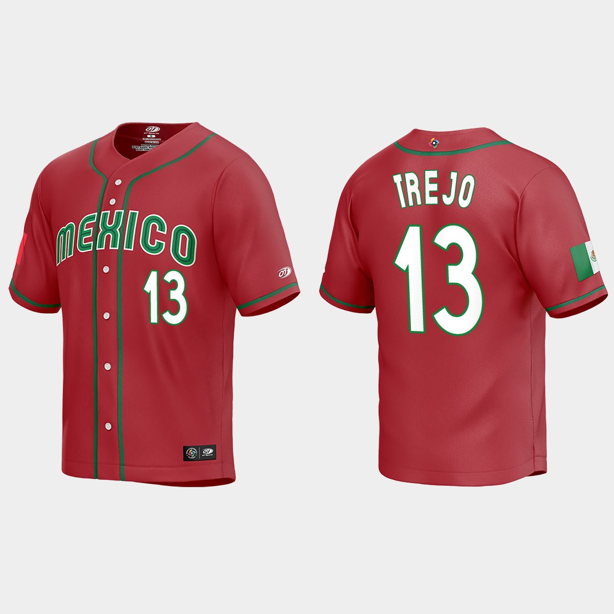 Alan Trejo Mexico World Classic Jersey - Red