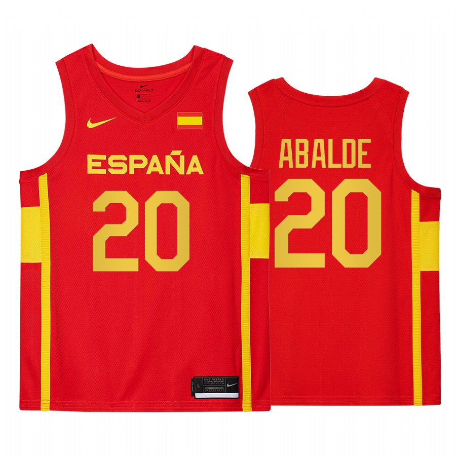 Alberto Abalde Spain #20 Gasol Tokyo Olymipcs Limited Jersey