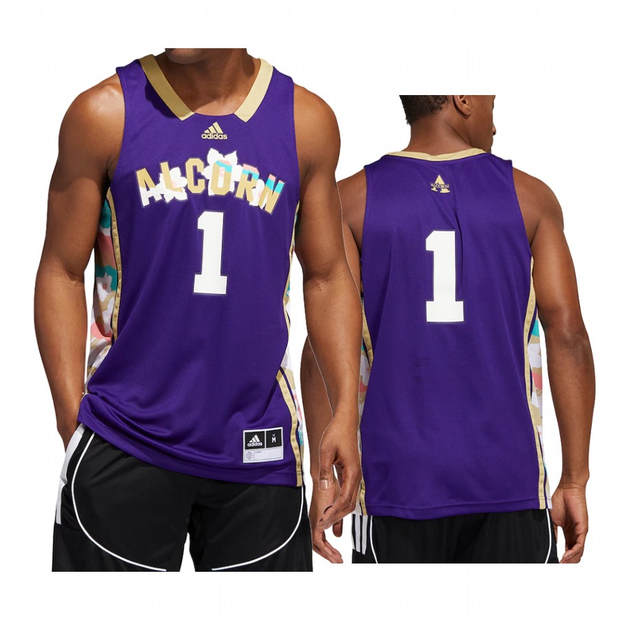 Alcorn State Brave Jersey Honoring Black Excellence Purple Uniform