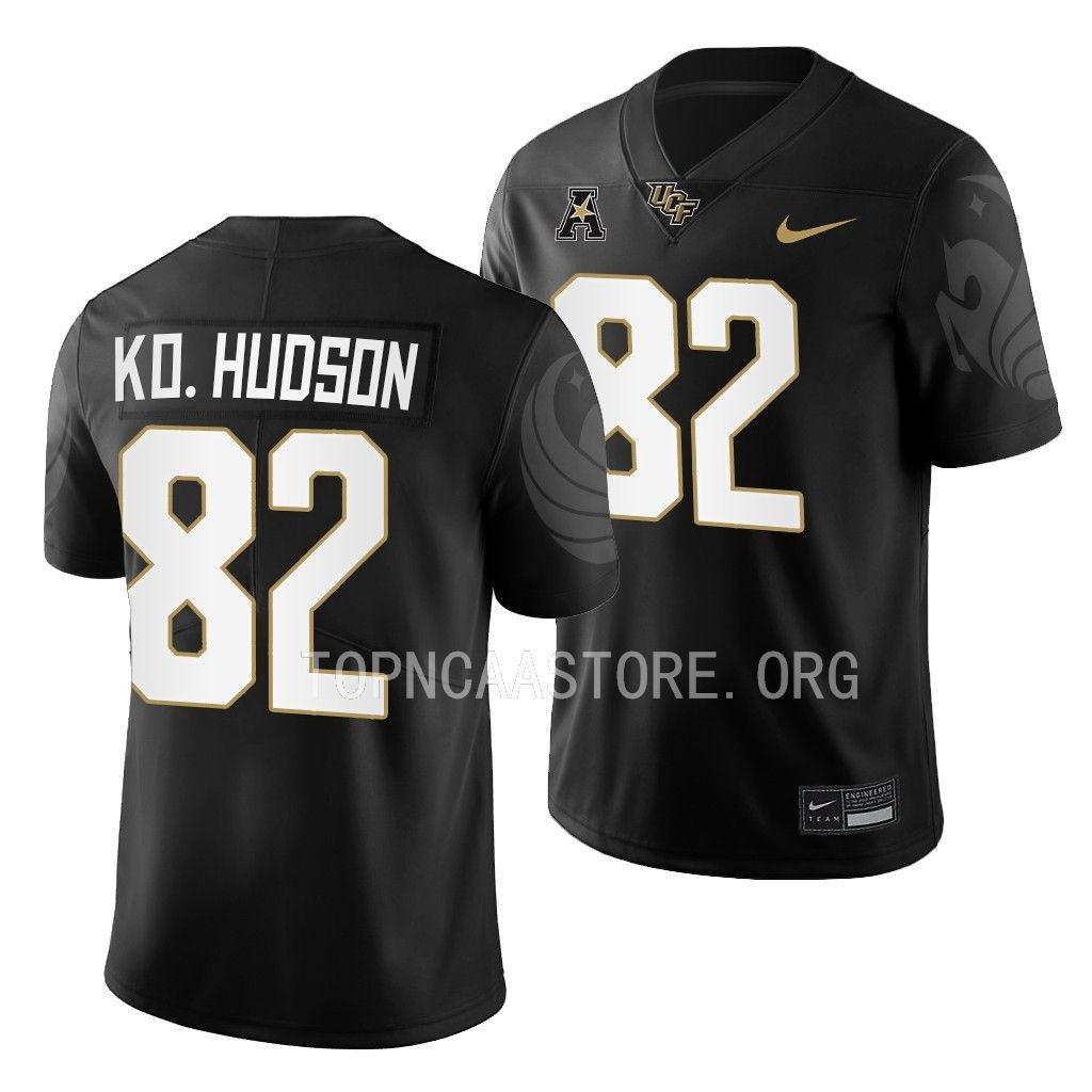 Alec Holler UCF Knights #82 Black Jersey College Men's Game Uniform
