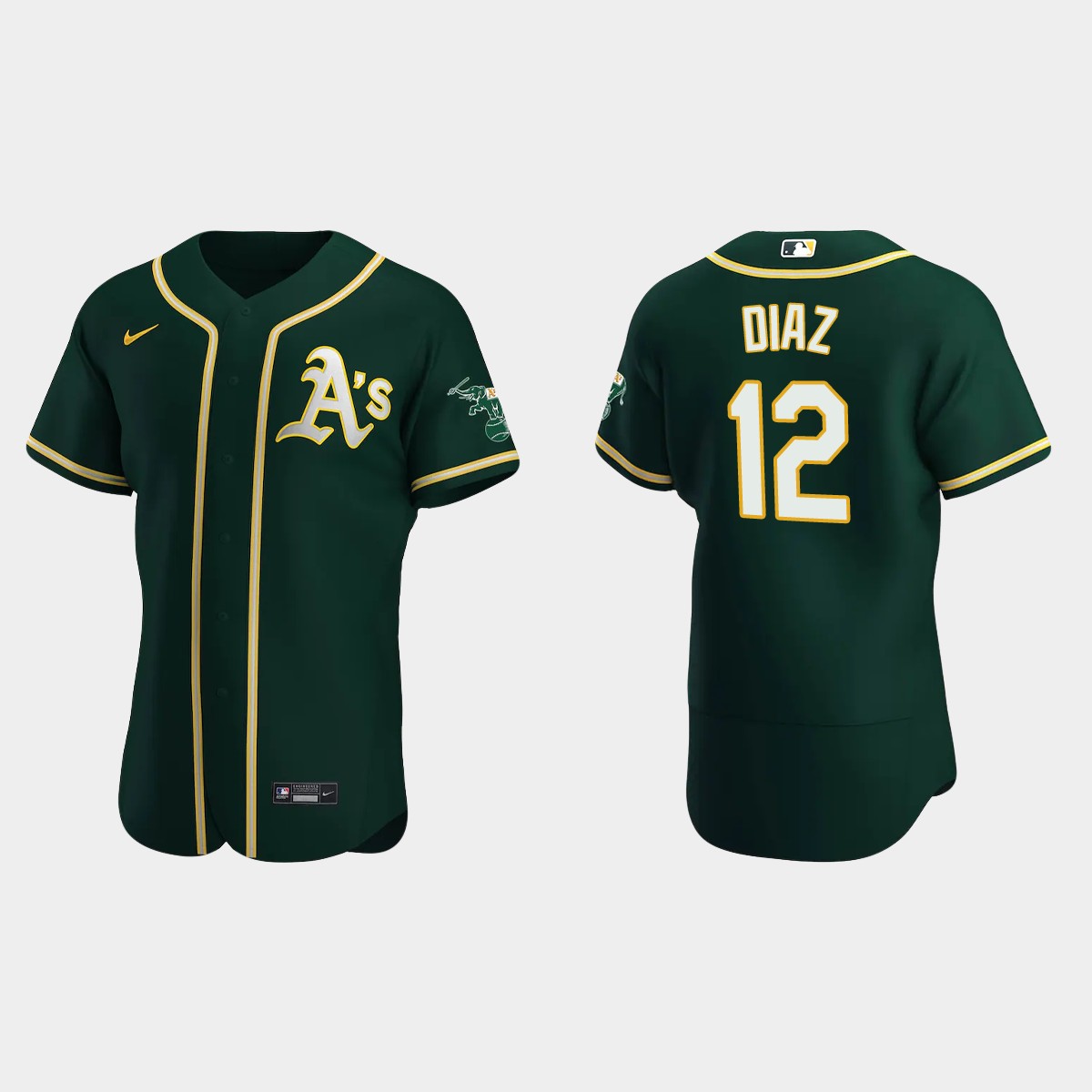 Aledmys Diaz Oakland Athletics Alternate Jersey - Green