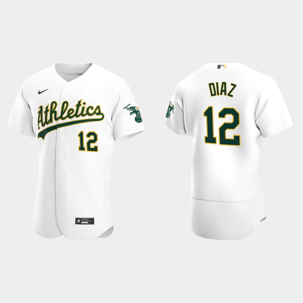 Aledmys Diaz Oakland Athletics Home Jersey - White