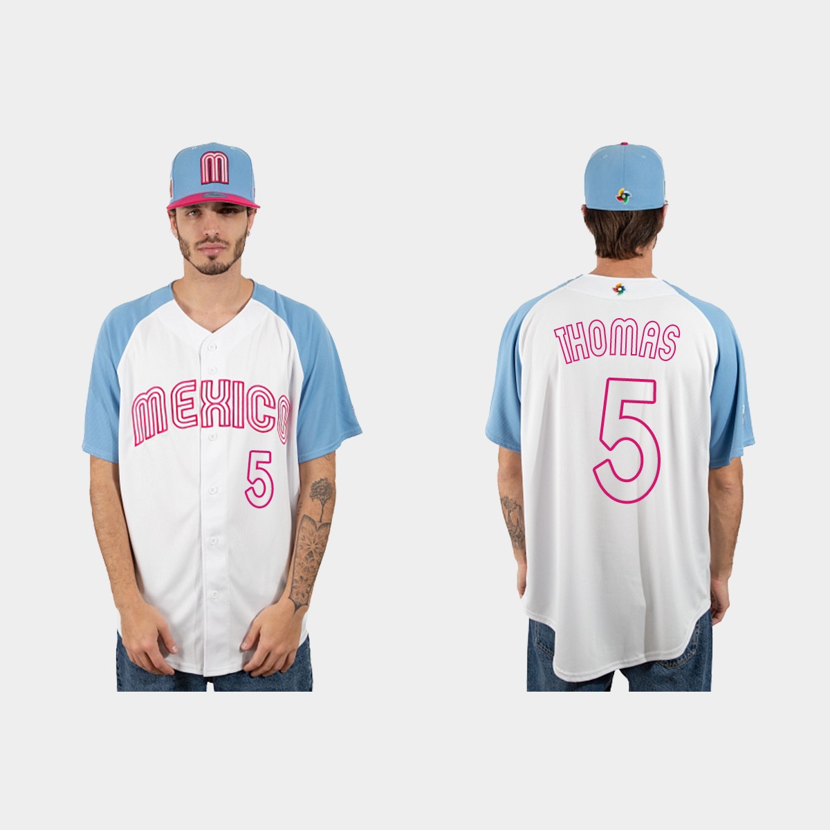 Alek Thomas Mexico World Classic Jersey - White Blue