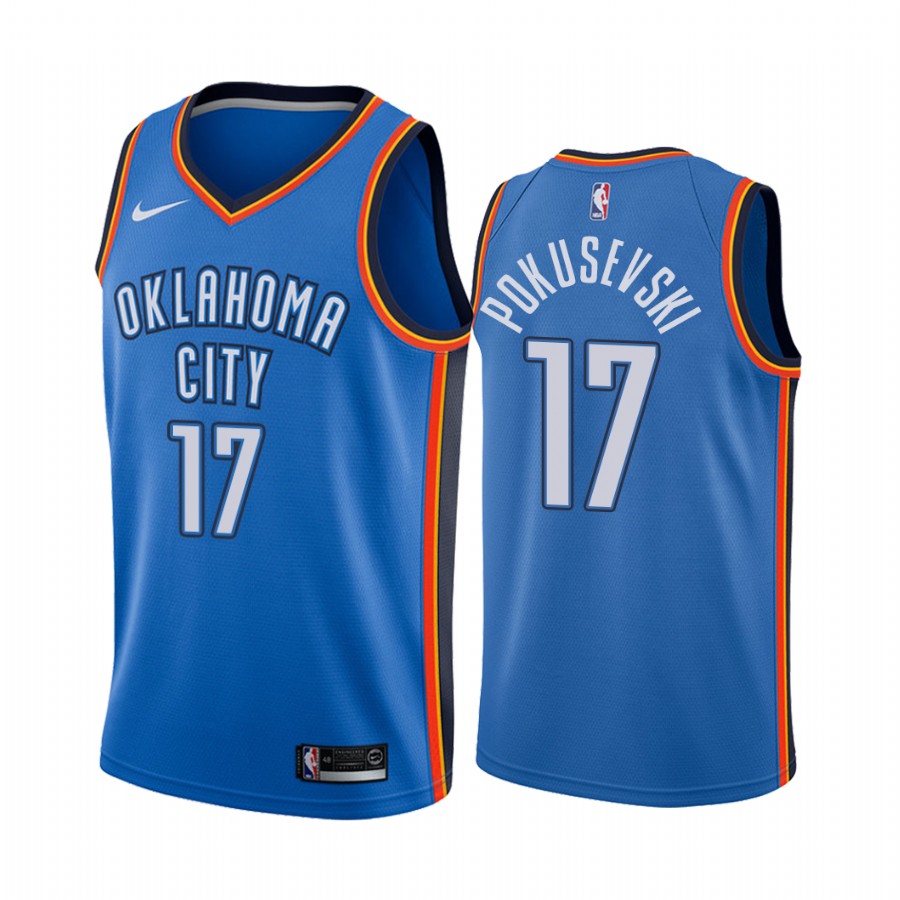 Aleksej Pokusevski Oklahoma City Thunder Blue Icon Jersey Draft