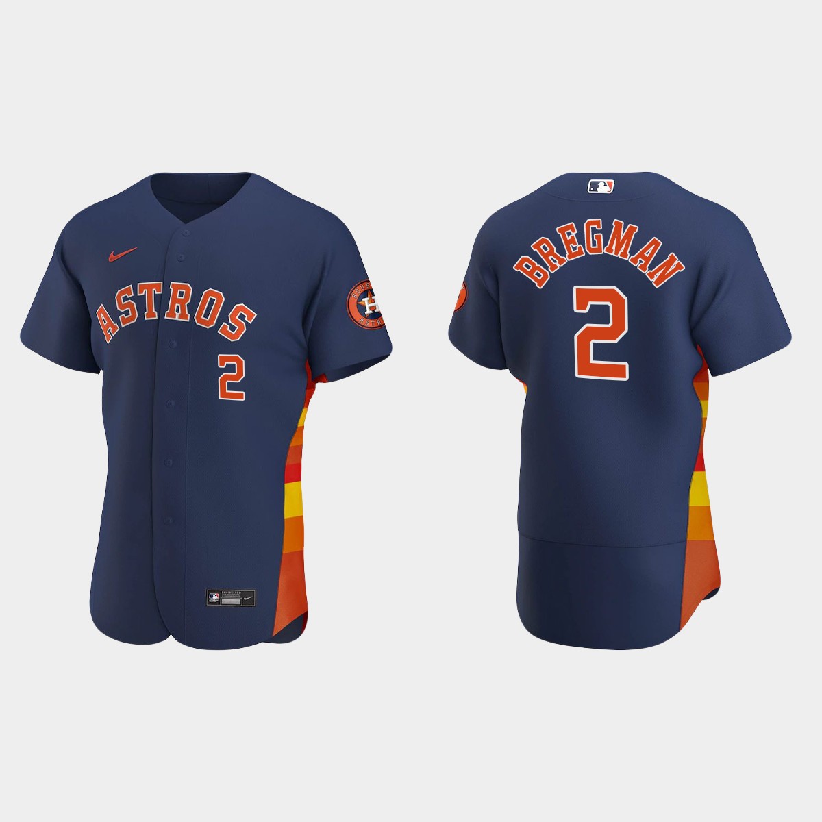 Alex Bregman #2 Houston Astros Navy Alternate Jersey