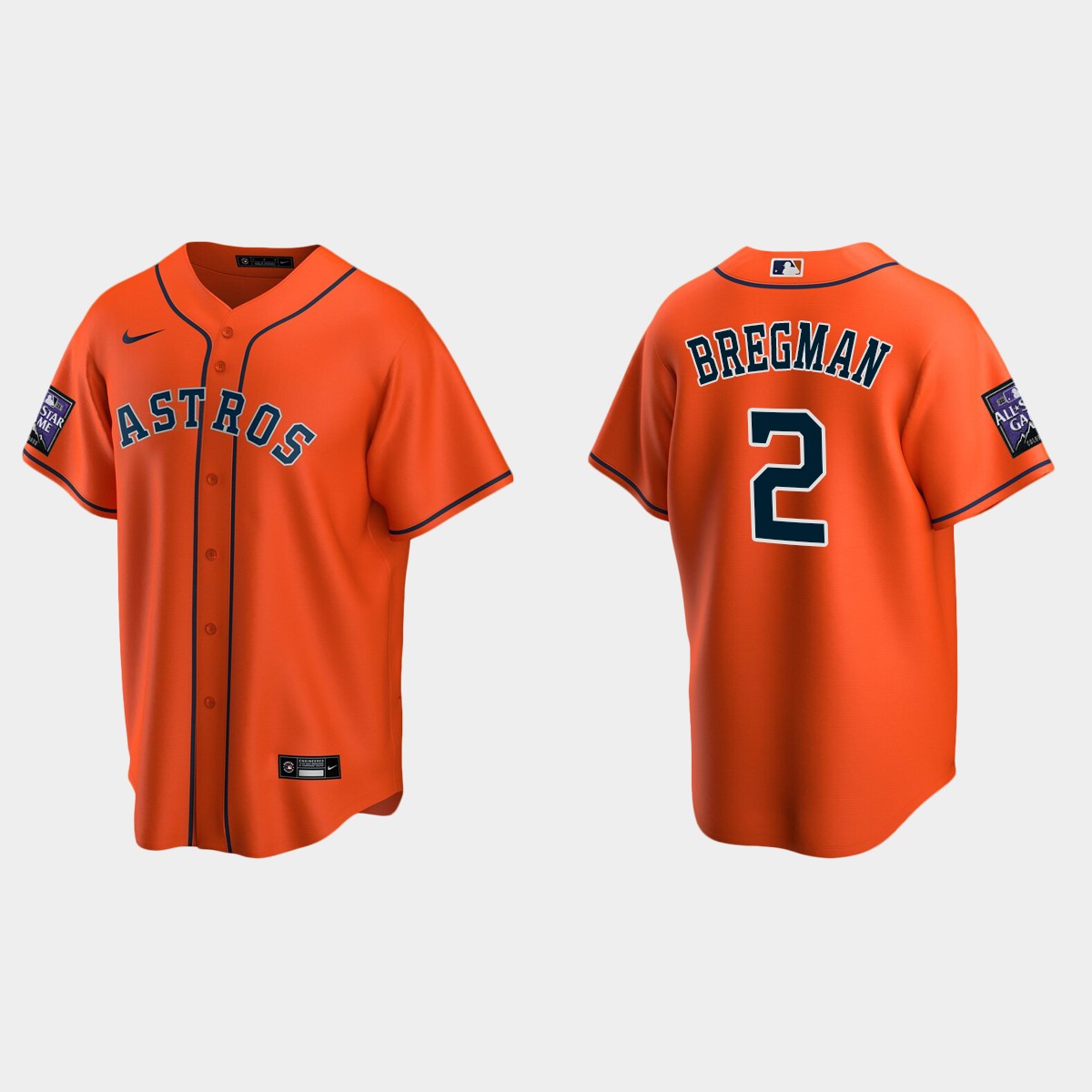 Alex Bregman Houston Astros All-Star Game Alternate Jersey - Orange