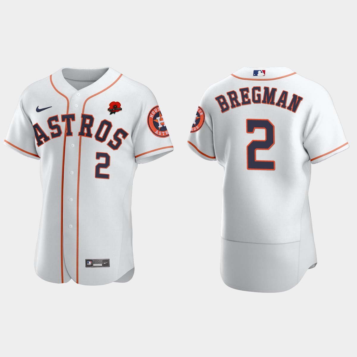 Alex Bregman Houston Astros Memorial Day Jersey - White