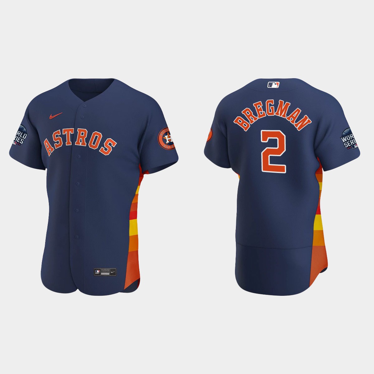 Alex Bregman Houston Astros World Series Jersey - Navy