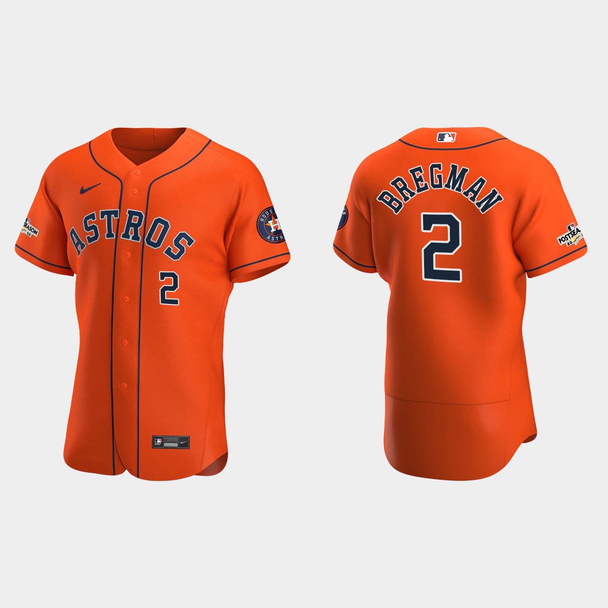 Alex Bregman Houston Astros Postseason Jersey - Orange