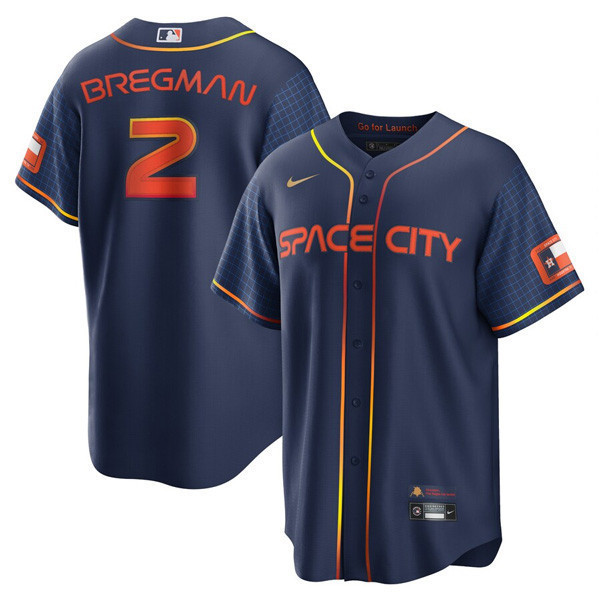 Alex Bregman Houston Astros Cool Base Space City Jersey