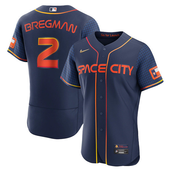Alex Bregman Houston Astros Flex Base Space City Jersey