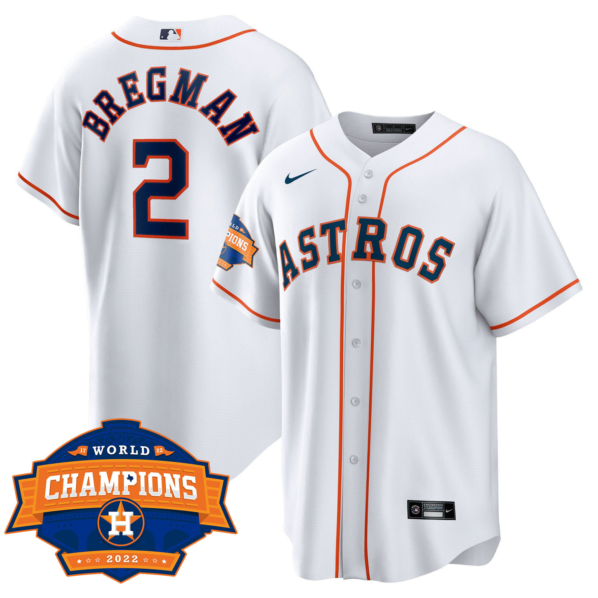 Alex Bregman Men's Houston Astros Champions Limited Cool Home Jersey