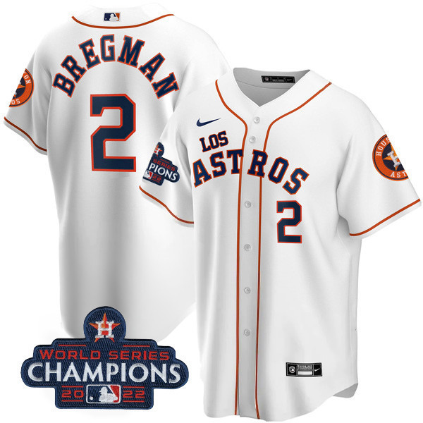 Alex Bregman Men's Houston Astros World Series Champions Player Cool White Jersey