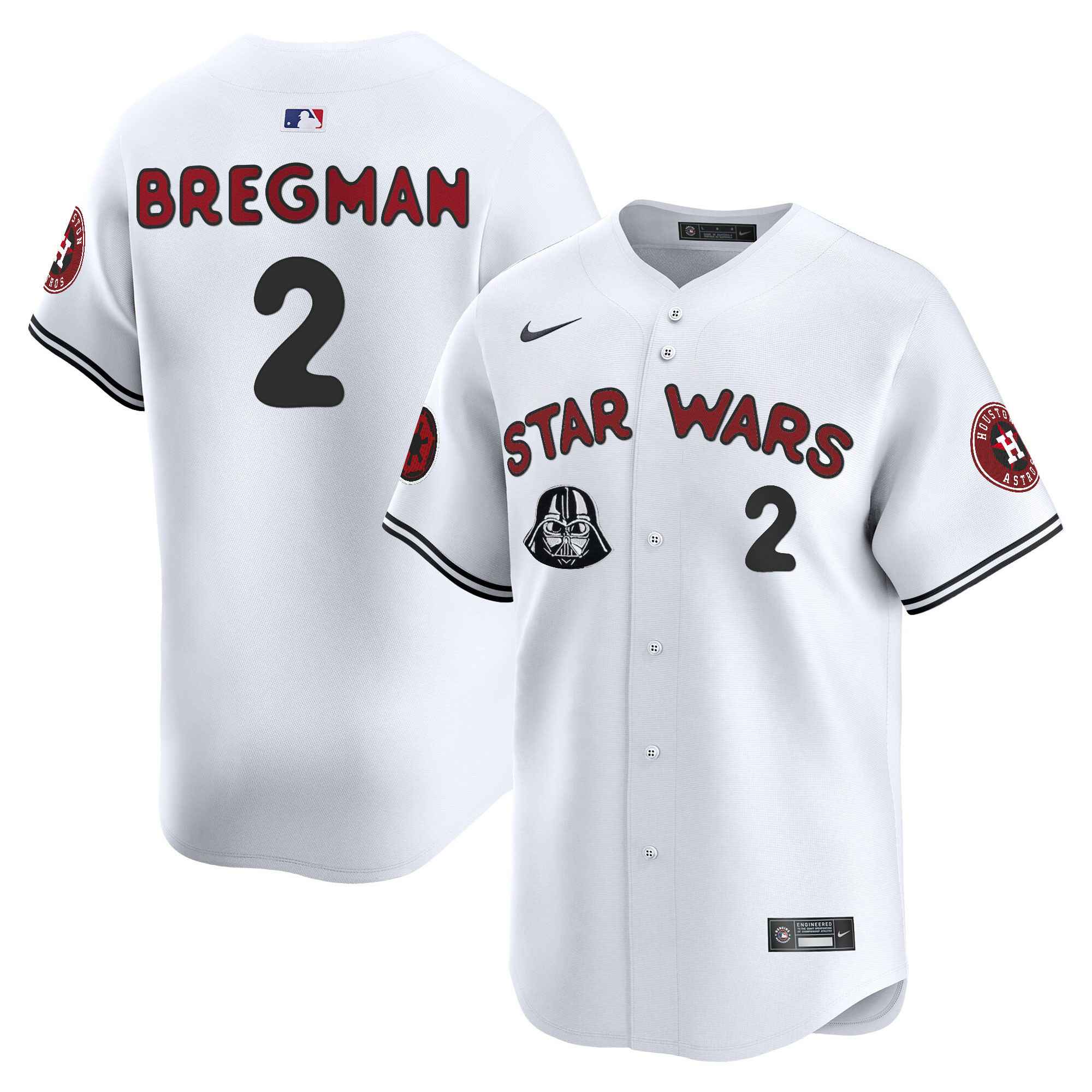 Alex Bregman Men's Houston Astros SW Vapor Premier Limited White Jersey - All Stitched
