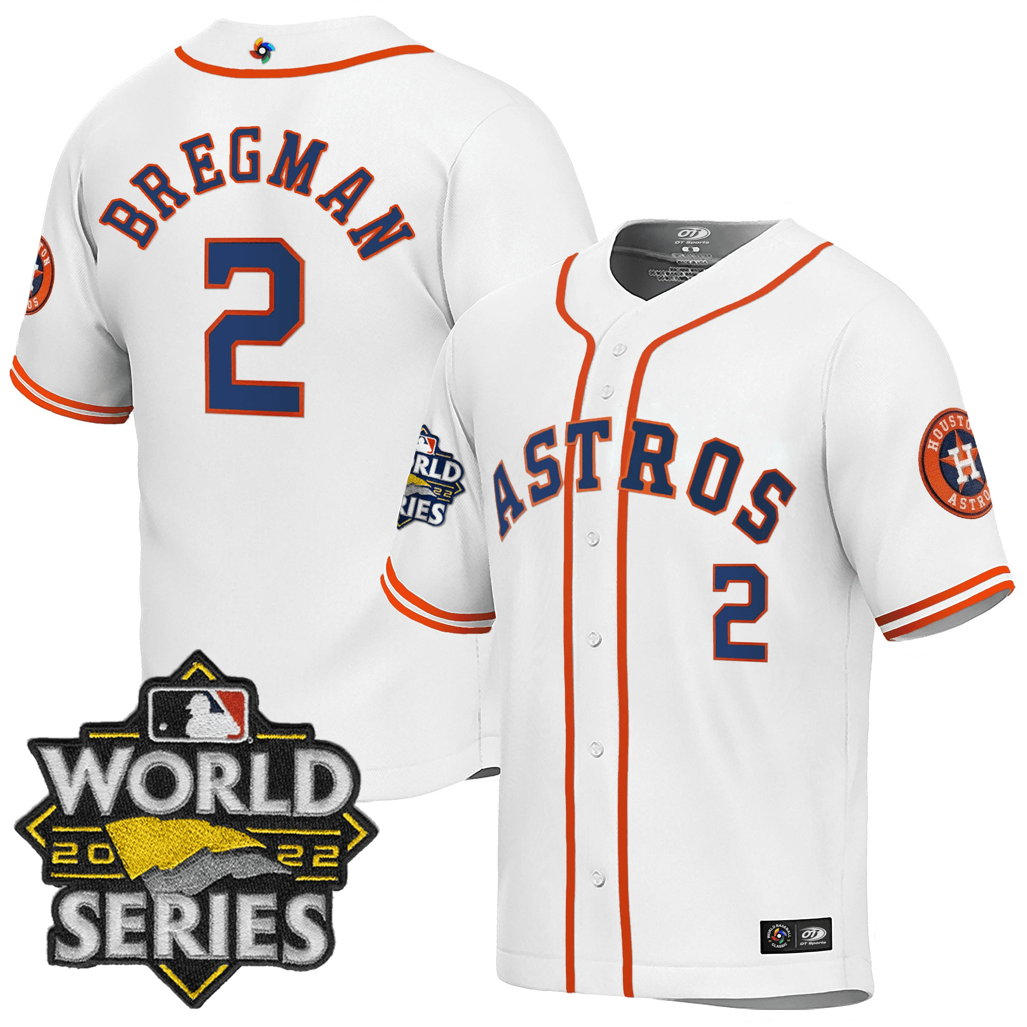 Alex Bregman Men's Houston Astros World Series Classic Home Jersey - All Stitched