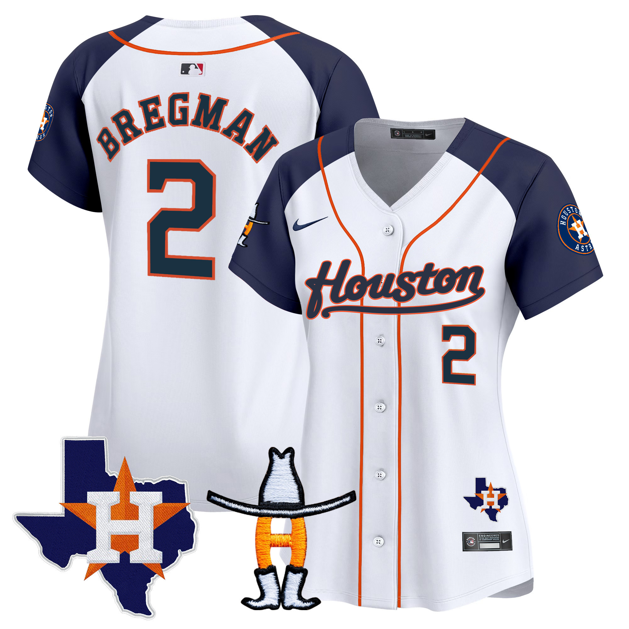 Alex Bregman Women's Houston Astros Houston Rodeo Patch Vapor Premier Limited Alternate Jersey - All Stitched