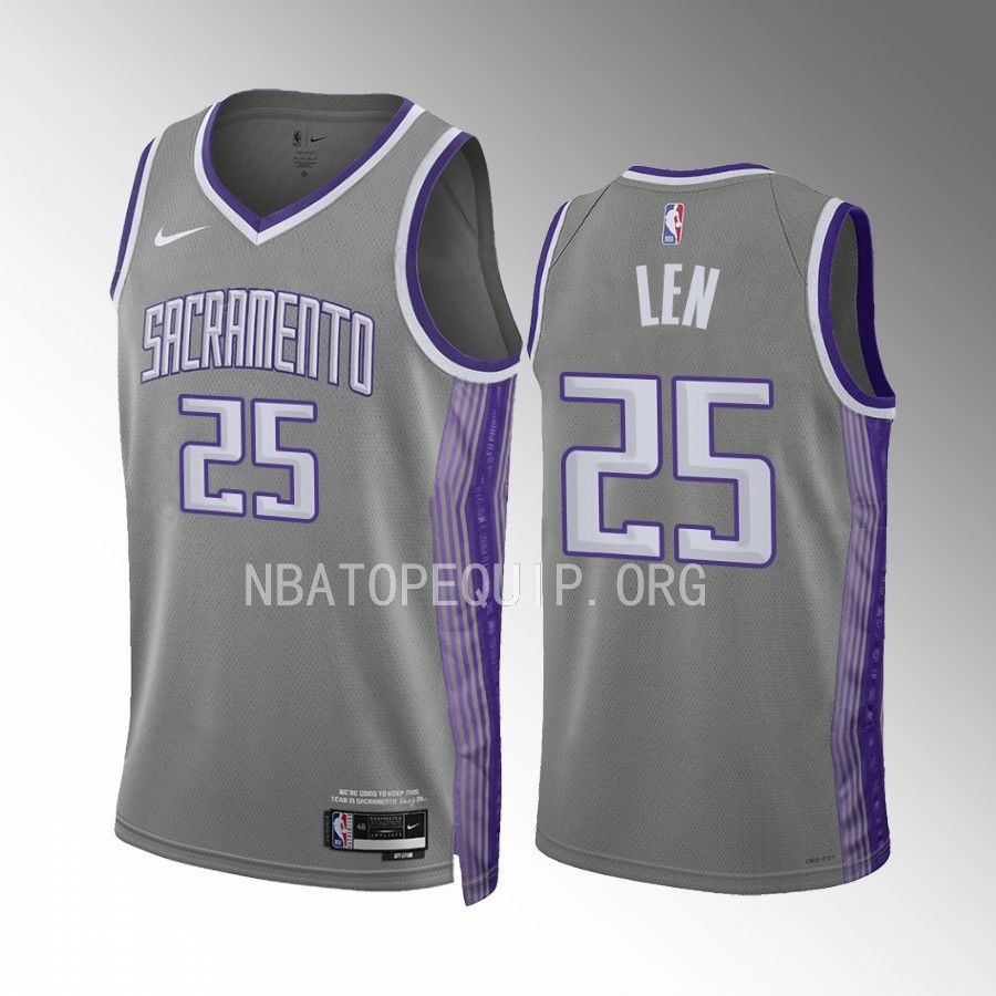 Alex Len Sacramento Kings Grey #25 City Edition Jersey Swingman