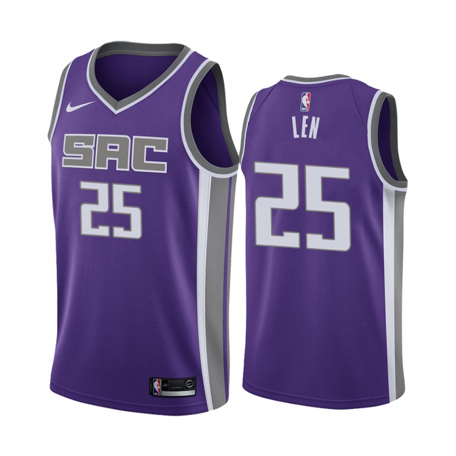 Alex Len Sacramento Kings Icon Edition Purple #25 Jersey