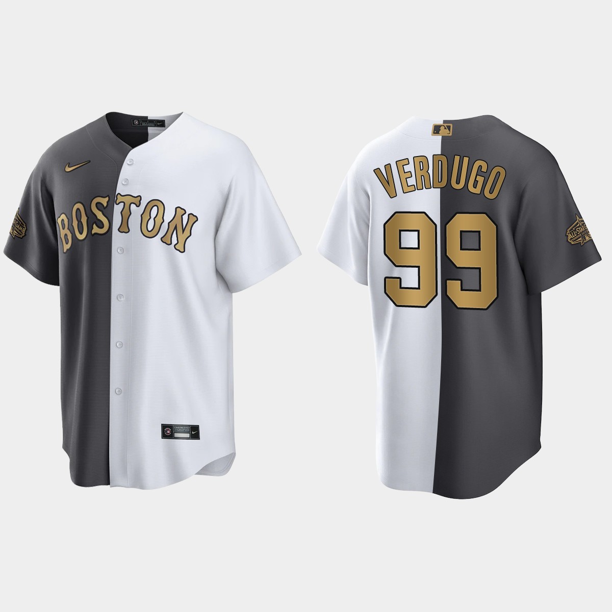 Alex Verdugo Boston Red Sox All-Star Game Split Jersey - White Charcoal