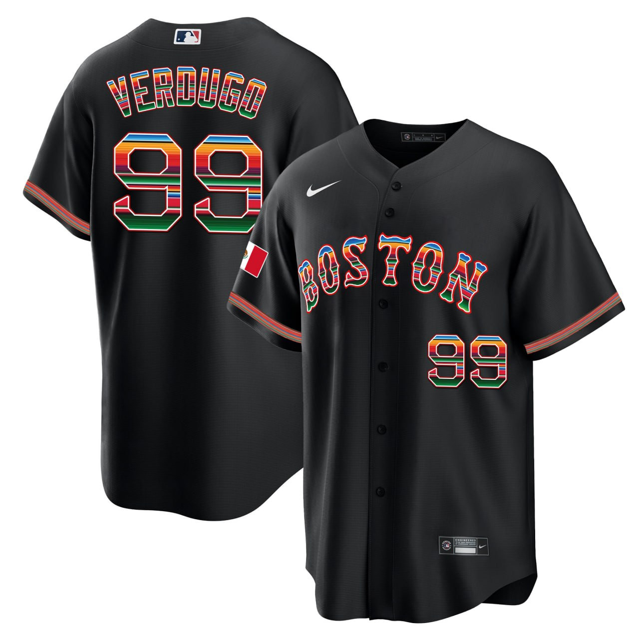 Alex Verdugo Boston Red Sox Mexico Hispanic Cool Jersey - All Stitched