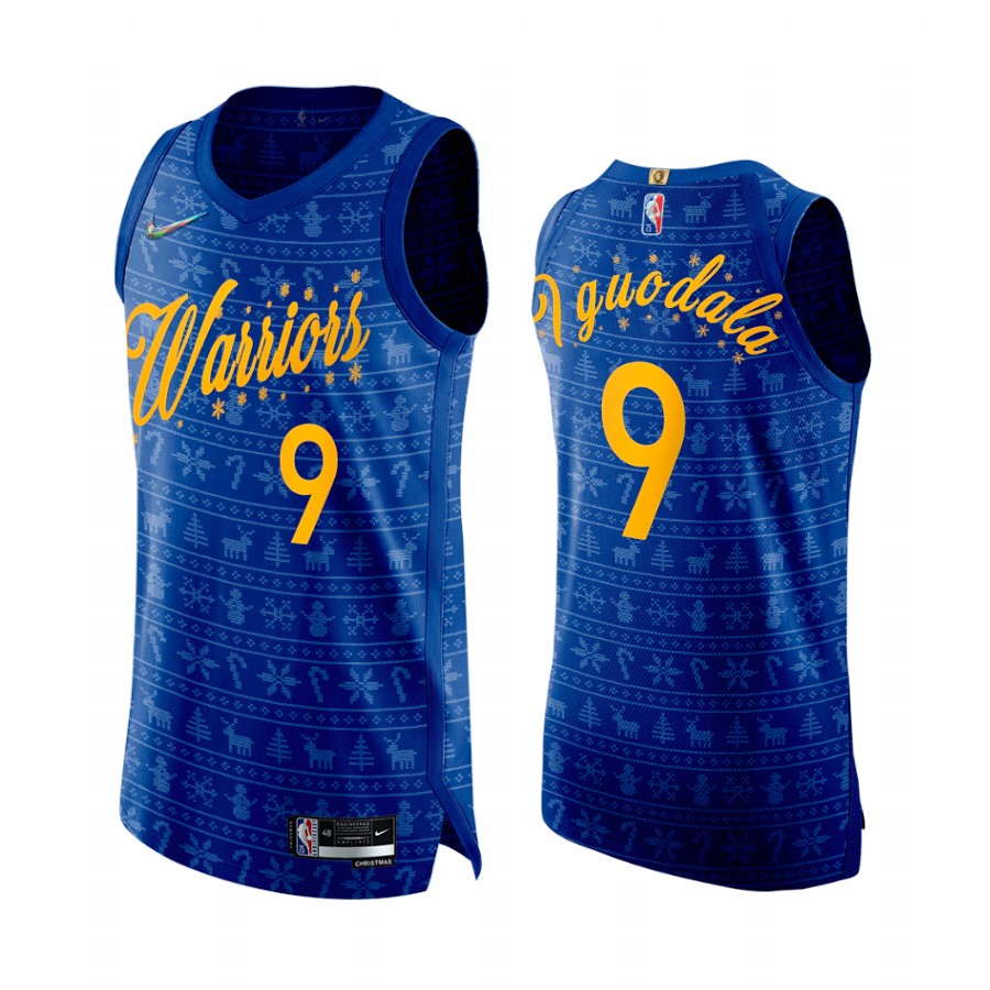 Andre Iguodala Golden State Warriors Royal Christmas Eve Jersey 75th Anniversary