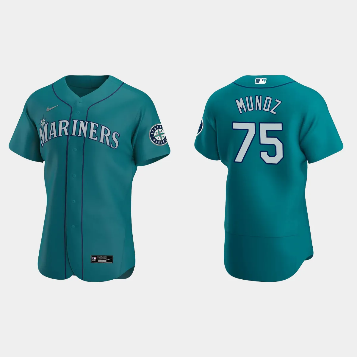 Andres Munoz Seattle Mariners Alternate Jersey - Aqua