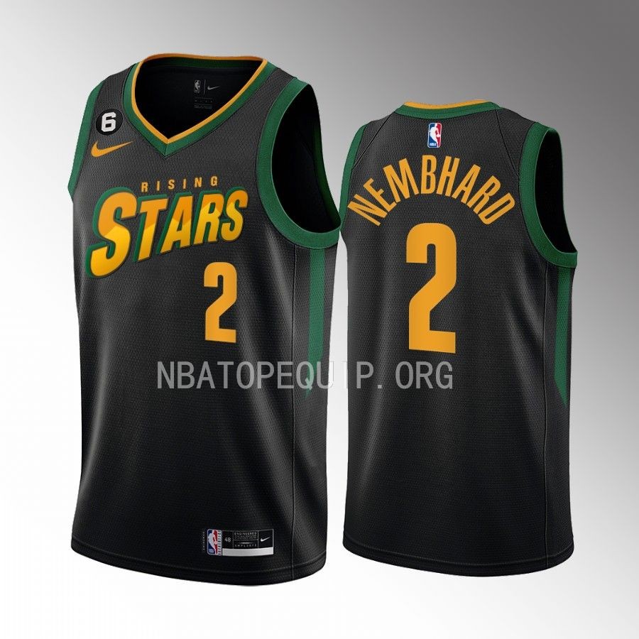 Andrew Nembhard Rising Stars Jersey Indiana Pacers #2 Black Men's Uniform