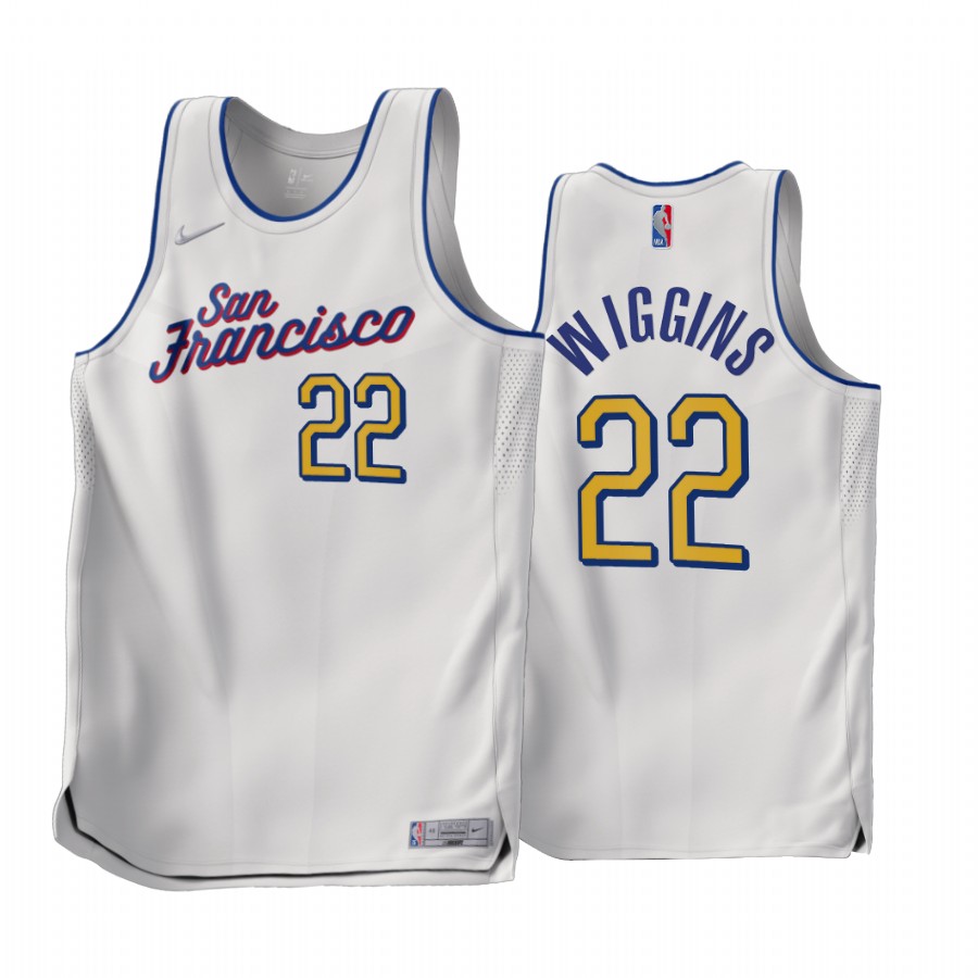 Andrew Wiggins Golden State Warriors White #22 Earned Edition Jersey