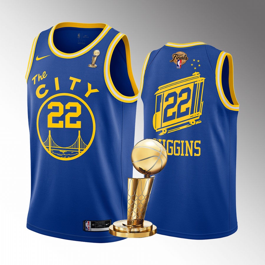 Andrew Wiggins Finals Champions Golden State Warriors Royal #22 Jersey Classic